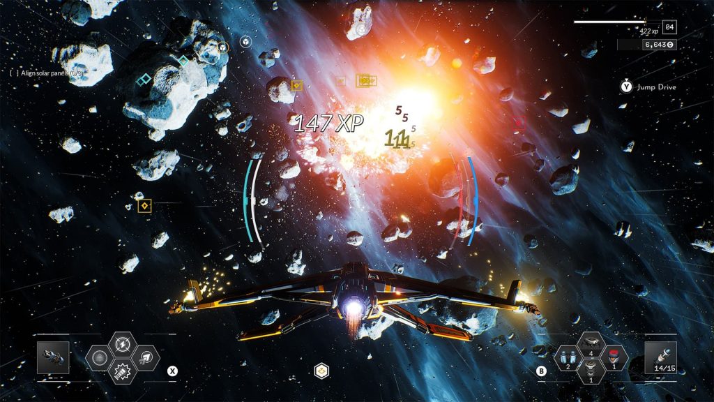 Varsin näyttävää avaruusseikkailua on luvassa Everspace 2 -pelissä.